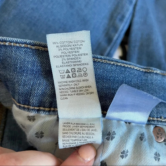 Lucky Brand Brooke Medium Wash Mid-rise Distressed Skinny Jeans 26 Women’s - Picture 14 of 15